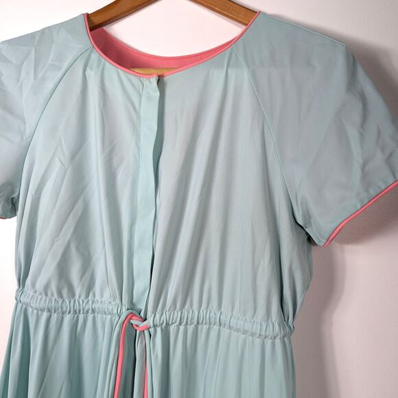 Vintage Vanity Fair Robe Women's Size Small/Medium Blue Full Length - Picture 2 of 11